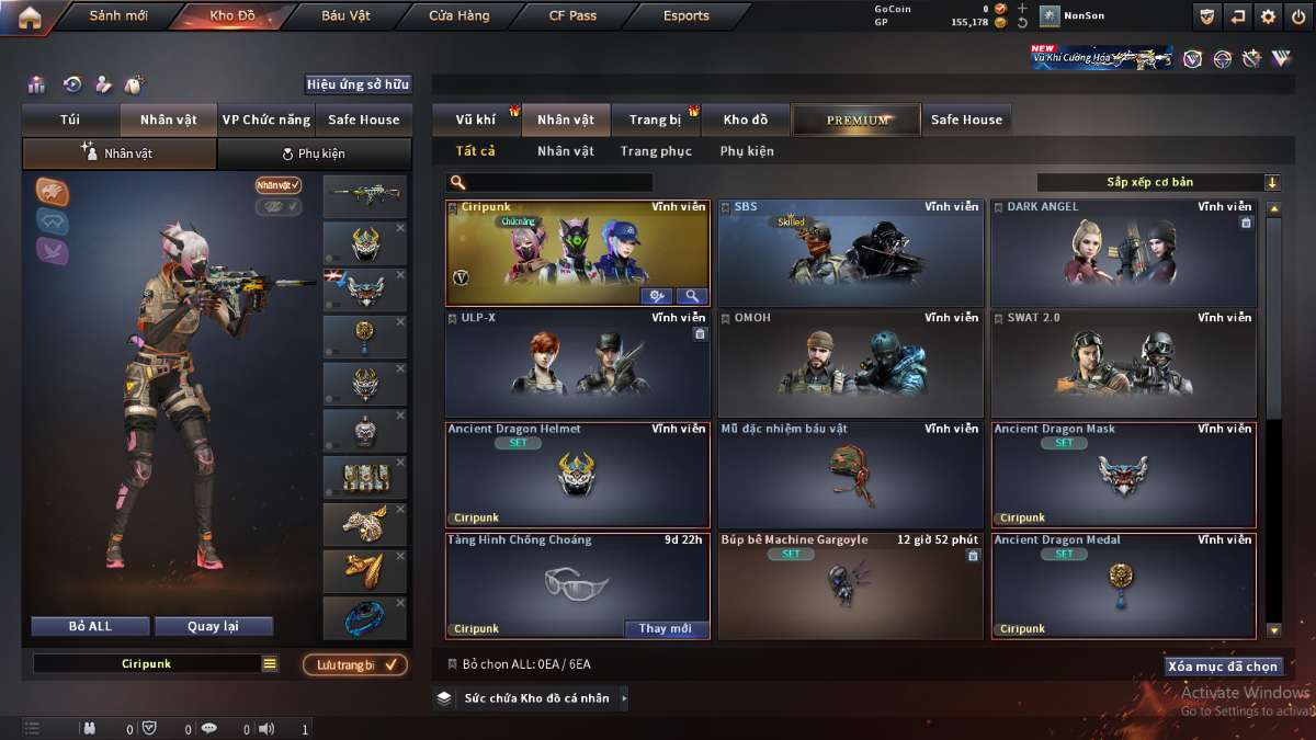 shop acc cf uy tin gia re